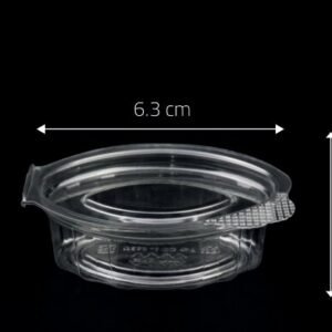 20cc Oval Hinged Sauce Cup