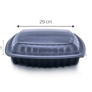 Medium Jumbo Meal Tray Lid - 1 Section