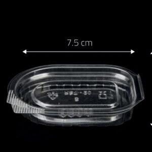 20cc Rectangular Hinged Sauce Cup