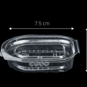 30cc Rectangular Hinged Sauce Cup